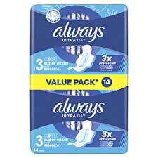 Always Ultra Day Super Extra Duo Sanitary Napkins 14 Pcs