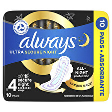 Always Ultra Secure Night S4 Sanitary Pads 10 Pcs
