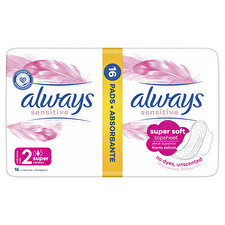 Always Ultra Sensitive Super Duo Sanitary Napkins 16 Pcs