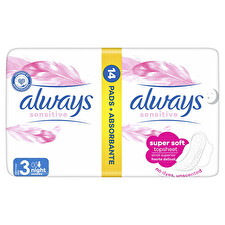 Always Ultra Sensitive Night Duo Night Sanitary Pads 14 Pcs