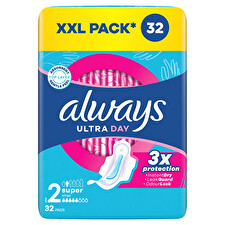 Always Ultra Day Super Quatro Sanitary Napkins 32 Pcs
