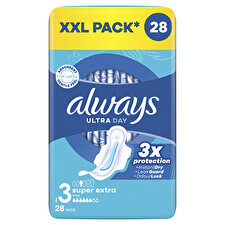 Always Ultra Day Super Extra Quatro Sanitary Napkins 28 Pcs
