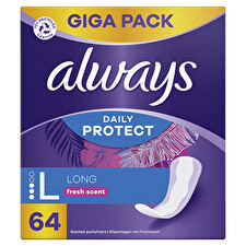 Always Panty Liners Daily Protect Long Fresh Scent 64 Pcs