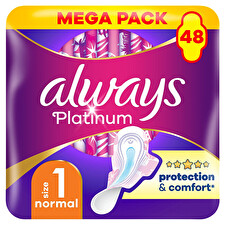 Always Platinum Normal Sanitary Napkins 48 Pcs
