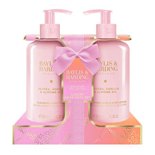Baylis & Harding Gift Set Jojoba Vanilla & Almond Oil 2 × 300ml