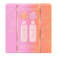 Baylis & Harding Jojoba Vanilla & Almond Oil Bathtime Set 4 Pcs Gift Set