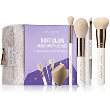 BrushArt Soft Glam Face & Eye Brush Set - Dárková Sada