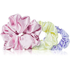 BrushArt Daisy Dreams Scrunchie - Saténová Gumička Do Vlasů ( 3 Ks )