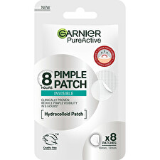 Garnier Hydrocolloid Invisible Patches With Bha For Skin Imperfections Pure Active (pimple Patch) 8 Pcs