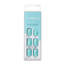Kiss Self-adhesive Nails Impress Color Mint To Be 30 Pcs