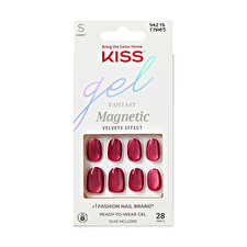 Kiss Gel Nails Gel Fantasy Magnetic (set Us Free) 28 Pcs