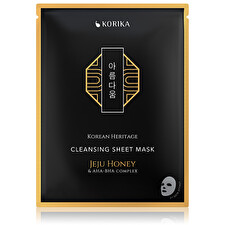 Korika Cleansing Sheet Mask With Jeju Honey And Aha Bha Complex Korean Heritage (cleansing Sheet Mask) 25 G