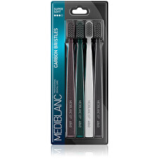 Mediblanc Toothbrush With Charcoal Bristles 4 Pcs