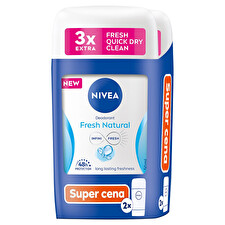 Nivea Fresh Natural Deodorant Duo - Sada Tuhých Deodorantů 50ml