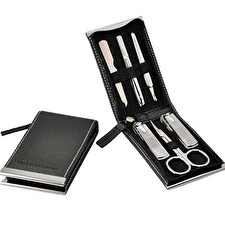 Three Seven Manicure Set Black - 6 Tools