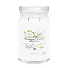 Yankee Candle Aromatic Candle Signature Large Glass White Gardenia 567 G