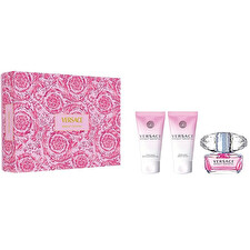 Versace Bright Crystal - Eau De Toilette 50ml & Body Lotion 50ml & Shower Gel 50ml (christmas Edition)